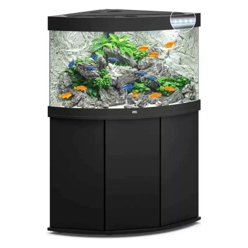 Juwel Trigon 190 Led Noir - aquarium équipé avec meuble