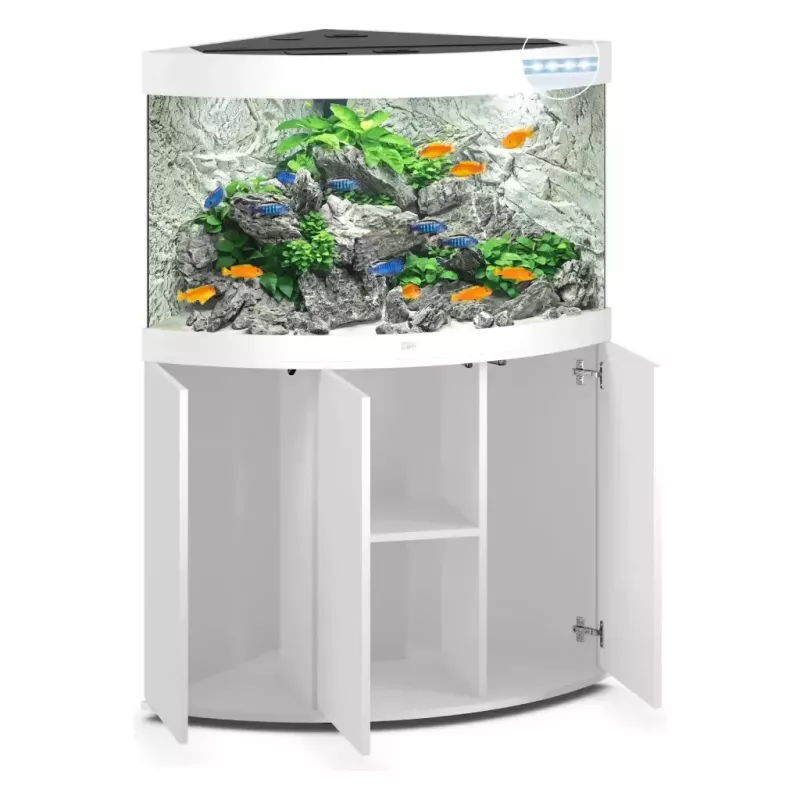 Juwel Trigon 190 Led Blanc - aquarium équipé avec meuble