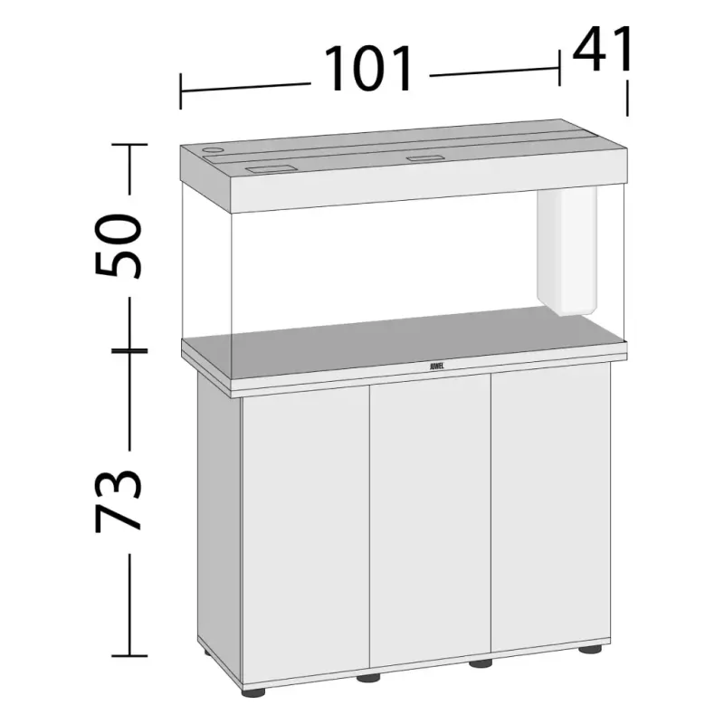 Juwel Rio 180 Led Noir - aquarium équipé avec meuble