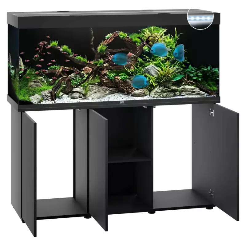 Juwel Rio 450 Led Noir - aquarium équipé avec meuble