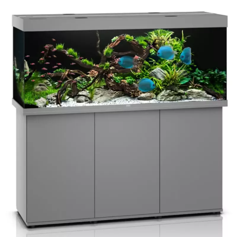 Juwel Rio 450 Led Gris - aquarium équipé avec meuble