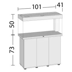 Juwel Rio 180 Led Brun - aquarium équipé avec meuble