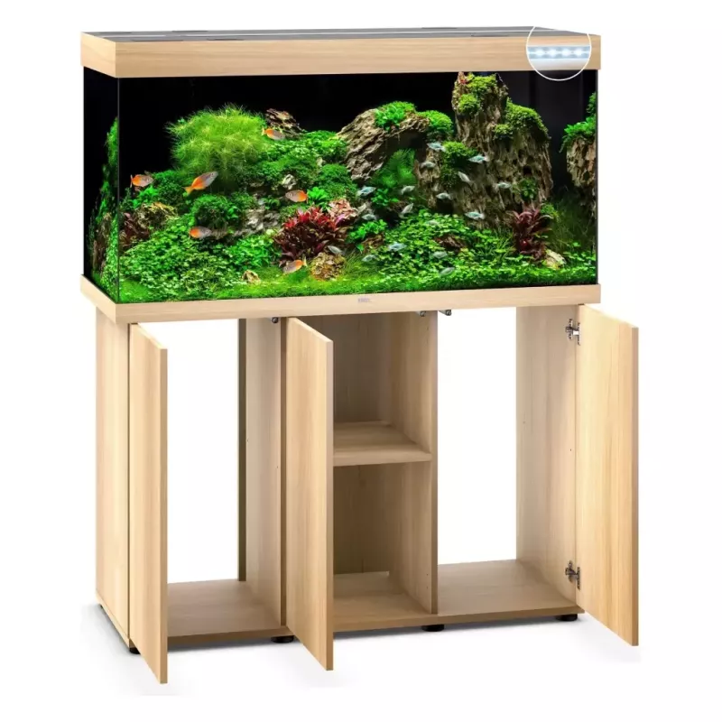 Juwel Rio 350 Led Chêne Clair - aquarium équipé avec meuble