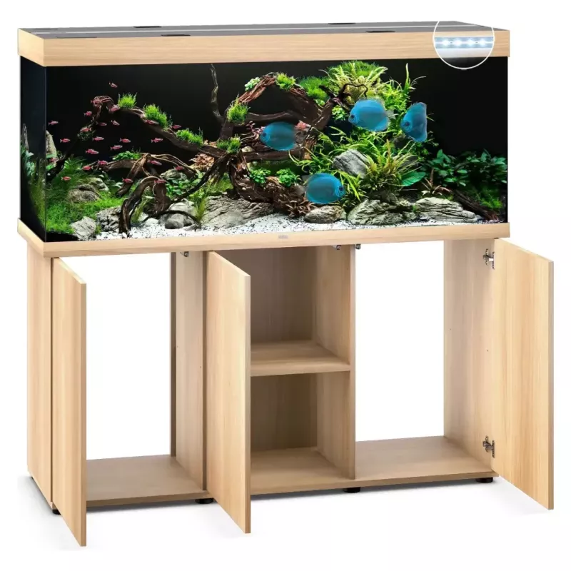 Juwel Rio 450 Led Chêne Clair - aquarium équipé avec meuble