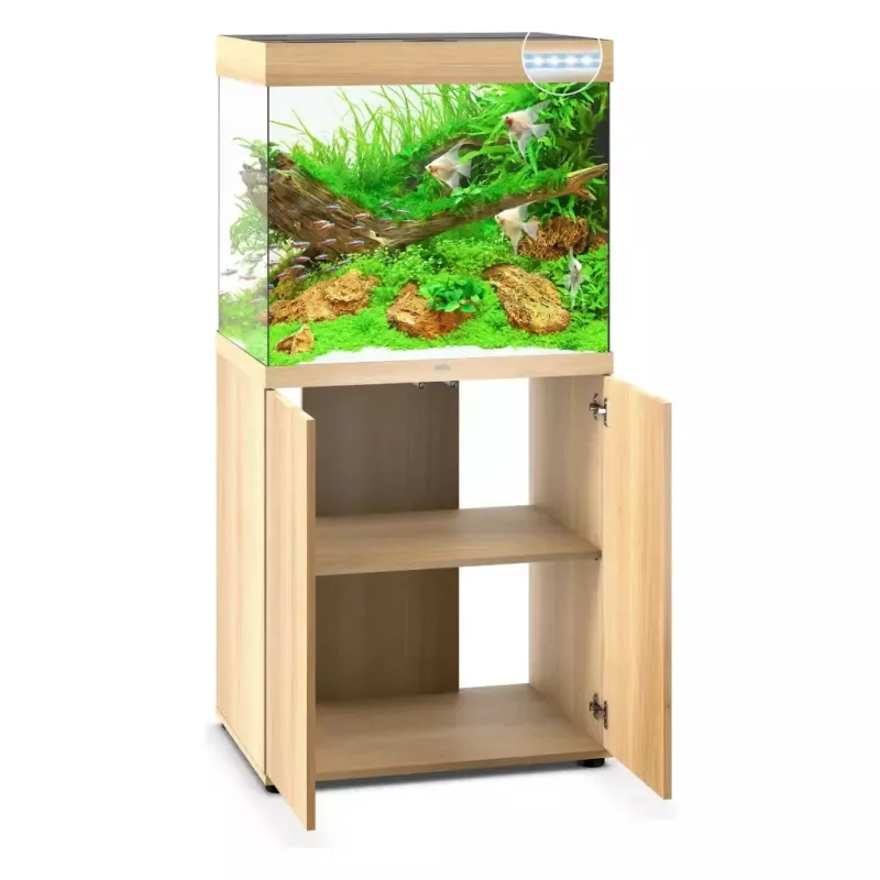 Juwel Lido 200 Led Chêne Clair - aquarium équipé avec meuble