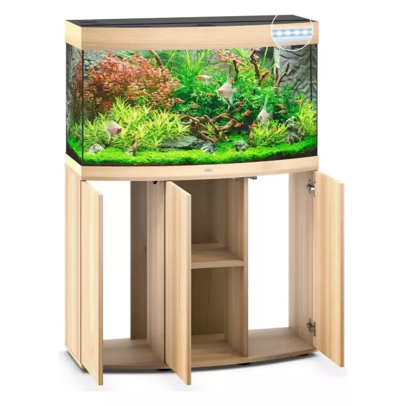 Juwel Vision 180 Led Chêne Clair - aquarium équipé avec meuble