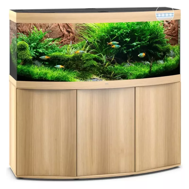 Juwel Vision 450 Led Chêne Clair - aquarium équipé avec meuble