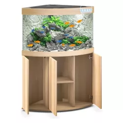 Juwel Trigon 190 Led Chêne Clair - aquarium équipé avec meuble