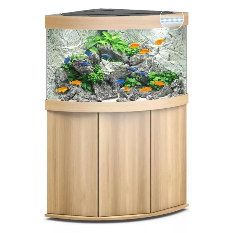 Juwel Trigon 190 Led Chêne Clair - aquarium équipé avec meuble