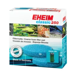 Lot de 2 mousses bleues pour Eheim Classic 250