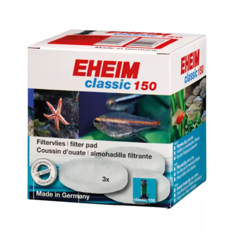 Lot de 3 ouates filtrantes pour Eheim Classic 150