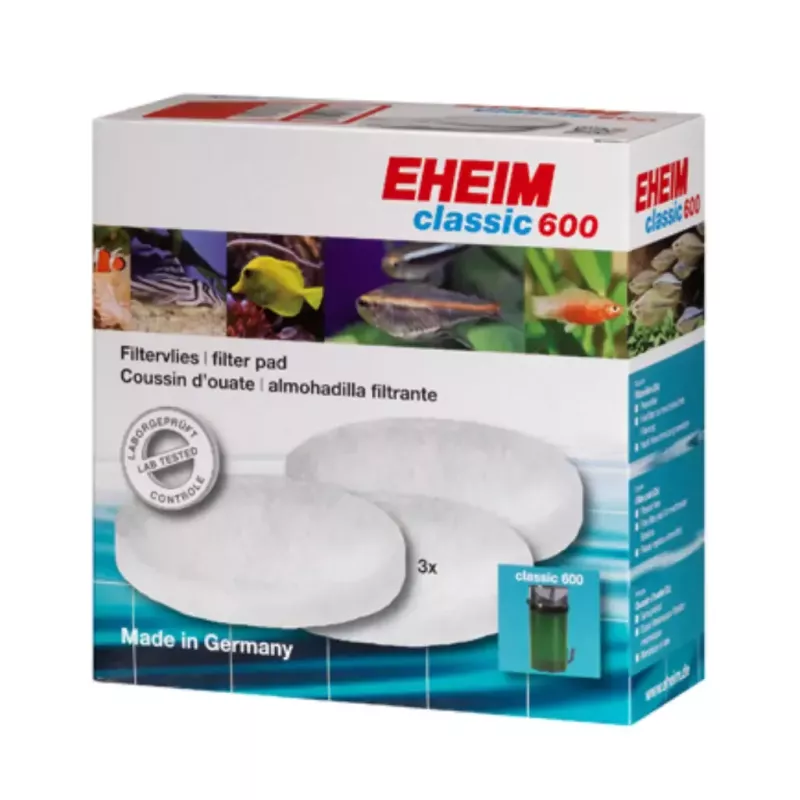 Lot de 3 ouates filtrantes pour Eheim Classic 600