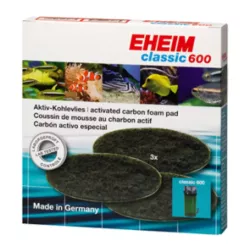 Lot de 3 coussins au charbon pour Eheim Classic 600