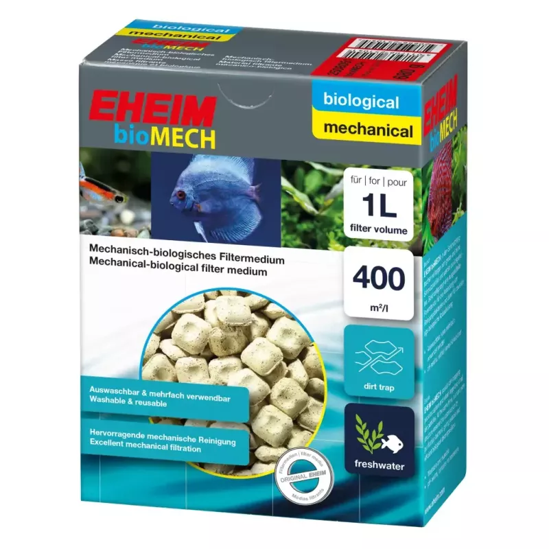 Eheim Bio Mech, 1 litre - masse biologique et mécanique